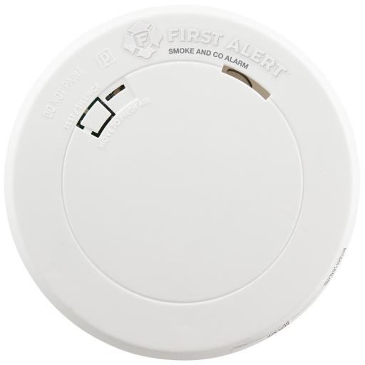 [FIRSTALERT_1039868] First Alert Detector Combo de Humo/CO, Autónomo, Batería Sellada de Litio de 10 años, No Requiere Panel, Diseño Ultra Delgado, No Requiere Cableado