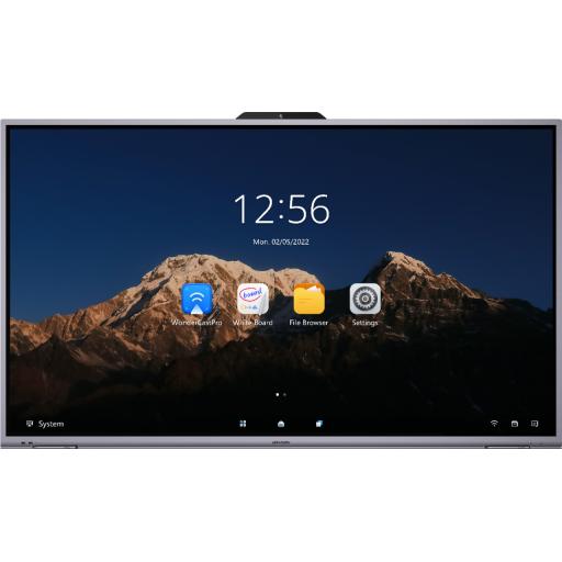 [HIKVISIONDIGITALTECHNOLOGY_DS-D5B65RB/D] Hikvision Digital Technology Pantalla Interactiva Touch de 65" Android 11 / Cámara Web 8 MP / Resolución 4K / Bocinas Integradas / Entradas HDMI y VGA / Incluye 2 Lápices para Escribir