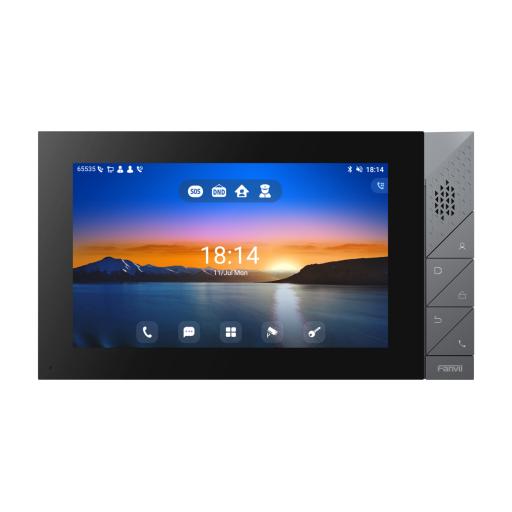 [FANVIL_I55A] Fanvil Monitor IP/SIP para interior con Android, Wi-Fi, Bluetooth, pantalla táctil de 7", audio de 2 vías, PoE, 8 interfaces de entrada de alarma.