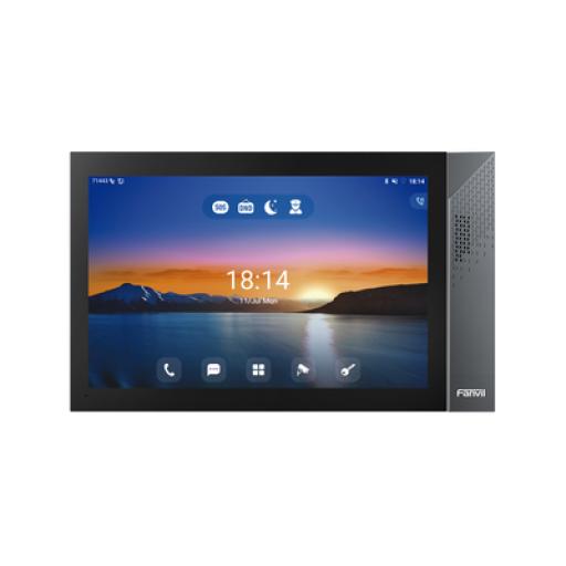 [FANVIL_I57A] Fanvil Monitor IP/SIP para interior con Android, Wi-Fi, Bluetooth, Pantalla táctil de 10.1", audio de 2 vías, PoE, 8 interfaces de entrada de alarma.