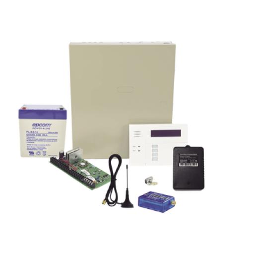 [HONEYWELLHOMERESIDEO_VISTA48-60RF-MINI2G] HONEYWELL HOME RESIDEO (1 Año datos ILIMITADO INCLUIDO)  Kit Vista48LA con comunicador MINI012G, Teclado, Gabinete y Transformador