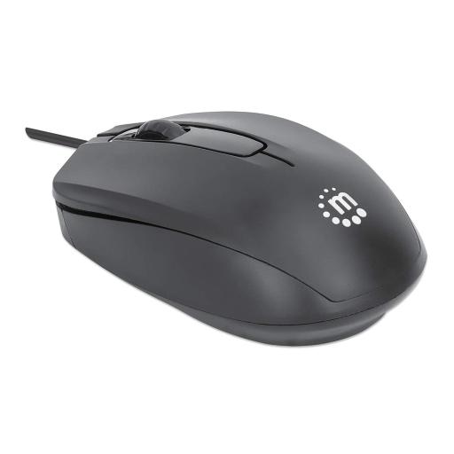 [MANHATTAN_190190] Mouse USB óptico con cable.