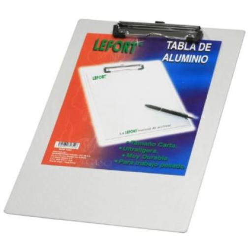 [LEFORT_1352] LEFORT  Tabla Lefort Aluminio con Clip Metálico Carta