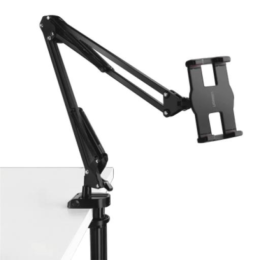 [UGREEN_50394] Ugreen Soporte para Tableta con Brazo tipo Perezoso / Brazo Ajustable y Cabezal de 360° / 3 Perillas de Ajuste / Soporta dispositivos de 4'' a 12.9'' de hasta 1.5 KG / ABS + Metal de Alta Calidad.