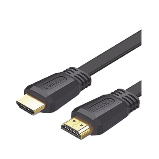 [UGREEN_50820] Ugreen Cable HDMI 2.0 Plano de 3 m / 4K@60Hz / HDR / 3D / HEC (Canal Ethernet HDMI) / ARC (Canal de Retorno de Audio) / Color Profundo de 48 bits / Audio de 32 canales / HDCP /Audio Dolby True HD 7.1 / 18 Gbps / Estañado y Triple Blindaje / Anti Interfere