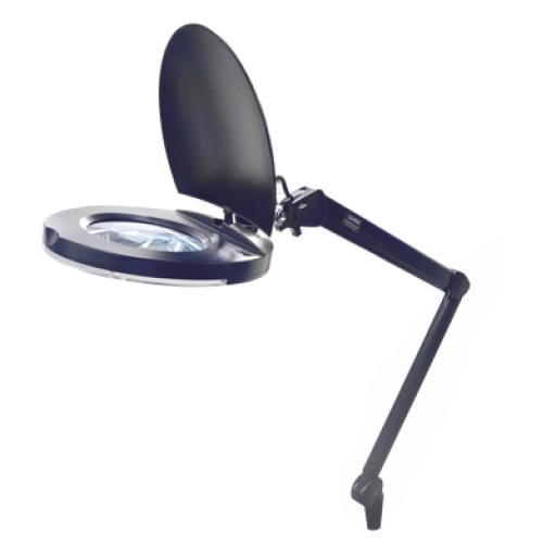 [SYSCOMPARTS_DESK-LAMP] SYSCOM PARTS Lampara de LED para Escritorio con Lupa de 5 Pulgadas de Diámetro, 5 Dioptrias, 2.25X.