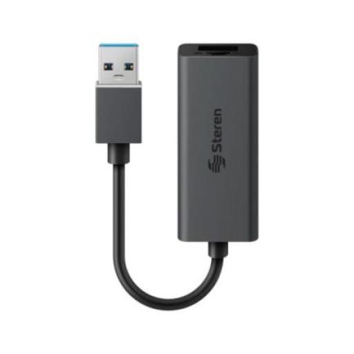 [STEREN_506-434] Steren Adaptador Steren USB 3.0 a Gigabit Ethernet RJ45 Color Negro