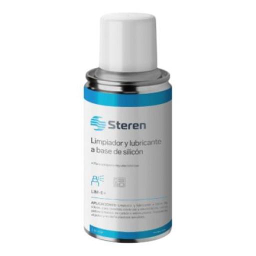[STEREN_LIM-E+] Steren Limpiador y Lubricante Steren con Base de Silicón 170ml