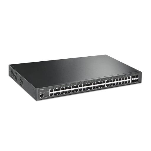 [TPLINK_TL-SG3452XP] TPLINK Switch L2+ Omada PoE+ / 48 Puertos PoE+ 10/100/1000 Mbps / 4 Puertos SFP+ 10G / 2 Puertos Consola (RJ45 y microUSB) / Administración Centralizada Omada o Stand-Alone / Multicast IGMP / Calidad de Servicio / Presupuesto PoE 500W / Montaje en Rack
