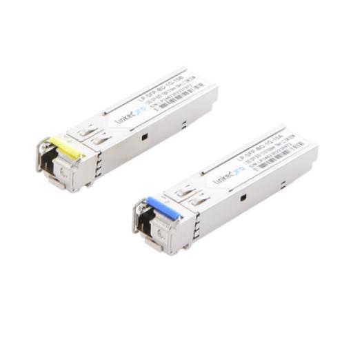 [LINKEDPROBYEPCOM_LP-SFP-BD-1G-10] LINKEDPRO BY EPCOM Transceptores Ópticos Bidireccionales SFP (Mini-Gbic) / Monomodo 1310 & 1550 nm / 1.25 Gbps / 1000BASE-BX / Conector LC/UPC Simplex / DDM / Hasta 10 km / 2 Piezas 
