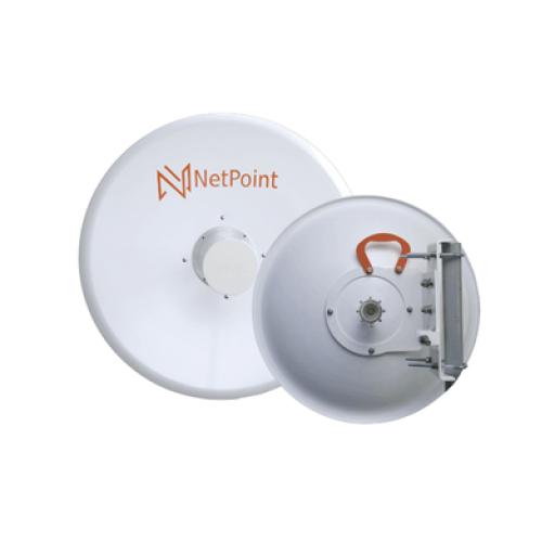 [NETPOINT_NPPRO-S36] NetPoint Antena Direccional para radio C5x y B5x / 36 dBi / Diámetro  de la antena 120 cm / Frecuencia de 4.9-6.4 GHz / Montaje Milimetrico incluido