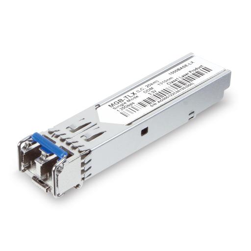 [PLANET_MGB-TLX-10PCS] Planet Paquete de 10 Piezas del Transceptor Industrial mini-Gbic SFP 1G LC TX:1310nm Para Fibra Mono Modo 20 Km