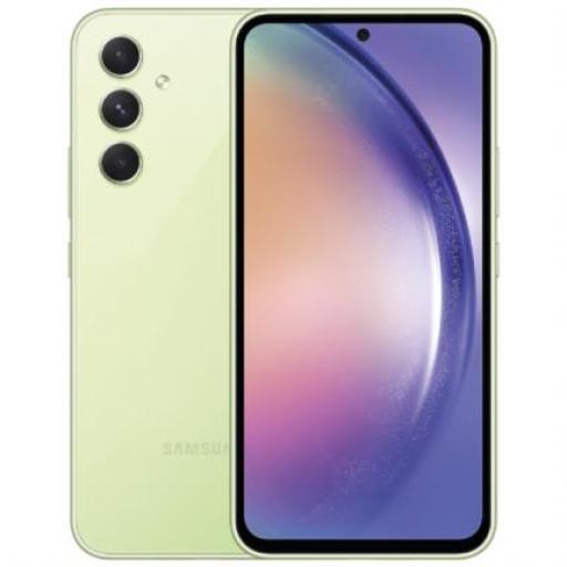 [SAMSUNG_SM-A546ELGELTM] Samsung Smartphone Samsung A54 5G 6.4" 128GB/8GB Cámara 50P+12MP+5MP/32MP Octacore Android 13 Color Lima