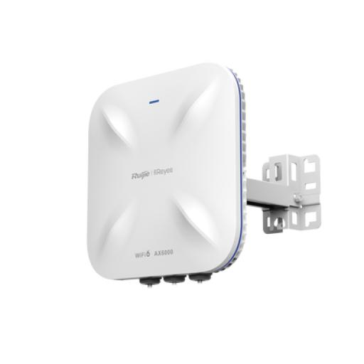 [RUIJIE_RG-RAP6260(H)] RUIJIE Punto de Acceso Wi-Fi 6 Industrial para Exterior Omnidireccional 5.95Gbps, MU-MIMO 4x4, 360°, Filtros Anti Interferencia y Auto Optimización con IA, puerto eth 2.5G y SFP