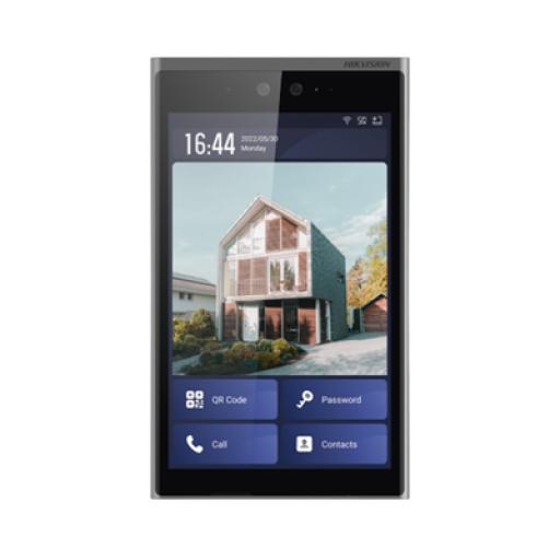 [HIKVISIONDIGITALTECHNOLOGY_DS-KD9633-WBE6] Hikvision Digital Technology Frente de Calle IP 2 Megapixel (1080p) / Multiapartamento / Pantalla 10.1" Touch Screen / Reconocimiento Facial / Android / IP65 / IK07 / Soporta Modulo de Botones y Huella (por Separado)