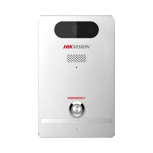 [HIKVISIONDIGITALTECHNOLOGY_DS-PEAP-CV1(B)] Hikvision Digital Technology Estación de Alarma de Pánico / Cámara de 2 Megapixel / Micrófono Integrado / Exterior IP65 / Protección IK10 / PoE / 10 mts IR / Compible con Hik-Connect / Entradas y Salidas de Alarma