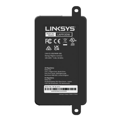 [LINKSYS_LAPPI30W] Linksys INYECTOR POE LINKSYS GIGABIT DE ALTA POTENCIA (LAPPI30W)