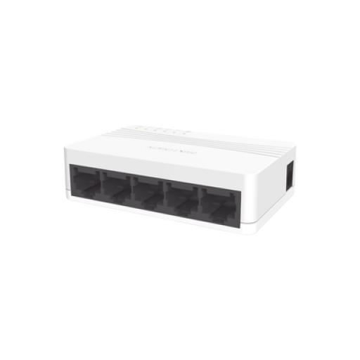 [HIKVISIONDIGITALTECHNOLOGY_DS-3E0105D-E] Hikvision Digital Technology Switch No Administrable de 5 Puertos para Escritorio / Fast Ethernet  10 / 100 Mbps / Diseño Compacto y Estetico