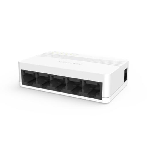 [HIKVISIONDIGITALTECHNOLOGY_DS-3E0105D-E] Hikvision Digital Technology Switch No Administrable de 5 Puertos para Escritorio / Fast Ethernet  10 / 100 Mbps / Diseño Compacto y Estetico