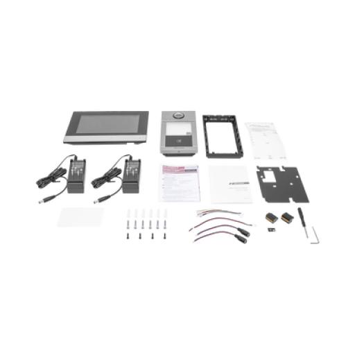 [HIKVISIONDIGITALTECHNOLOGY_DS-KIS604-P(C)] Hikvision Digital Technology Kit de Videoportero IP Poe Estandar con llamada a App de Smartphone (HikConnect) / Apertura con tarjeta MIFARE / Frente de calle IK08 & IP65 / Soporta 2 puertas
