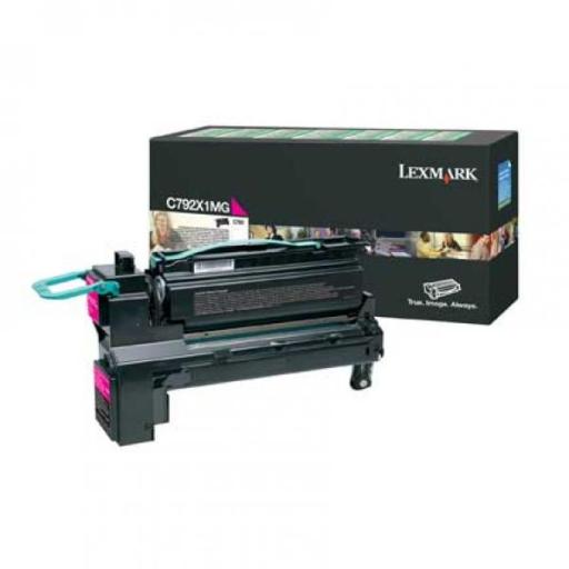 [LEXMARK_C792X1MG] Tóner Lexmark C792X1MG Magenta, 20.000 Páginas