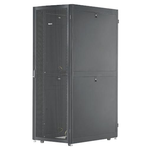 [PANDUIT_DN6212B] Panduit Gabinete Net-Verse para Centros de Datos, 42UR, 600mm de Ancho, 1000mm de Profundidad, Fabricado en Acero, Color Negro 