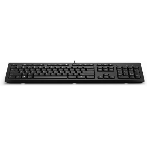 [HP_266C9AA#ABM] HP INC Teclado HP 125 - Cable Conectividad - USB Interfaz - Negro - Émbolo Llave de contacto - PC