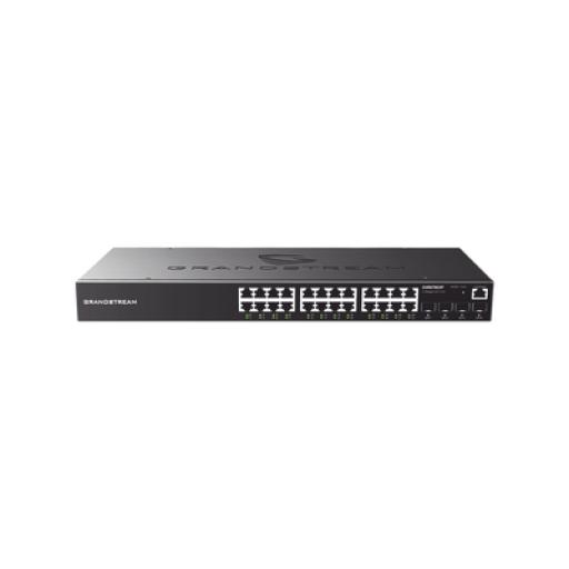 [GRANDSTREAMNETWORKS_GWN7803] Grandstream Networks Switch Gigabit Administrable / 24 puertos 10/100/1000 Mbps + 4 Puertos SFP Uplink / Compatible con GWN Cloud.