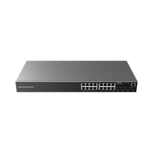 [GRANDSTREAMNETWORKS_GWN7802] Grandstream Networks Switch Gigabit Administrable / 16 puertos 10/100/1000 Mbps + 4 Puertos SFP Uplink / Compatible con GWN Cloud.