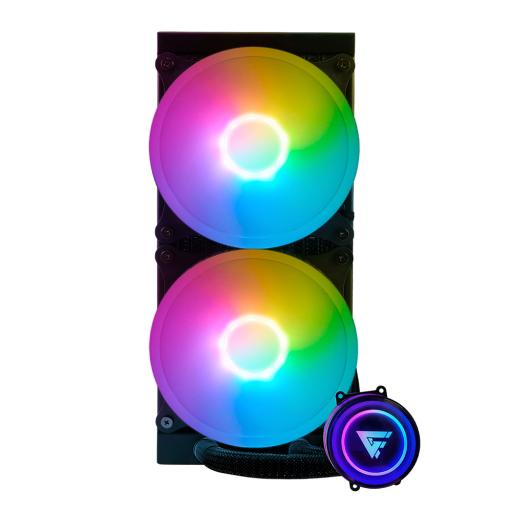 [GAMEFACTOR_LQG601-BK] Enfriamiento Liquido Game Factor LQG601-BK 2x 120mm 2550RPM
