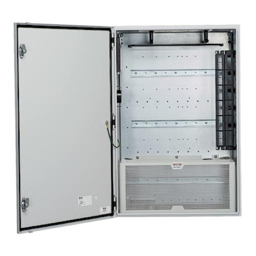 [PANDUIT_Z23C-S] Panduit Gabinete de Zona de Instalación en Pared, Diseñado Para Dos Switches, Uso Industrial con Clasificación UL tipo IP66 y 4/12, Color Gris