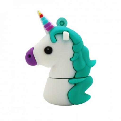 [BROBOTIX_190432-30] BRobotix MEMORIA FLASH USB 32GB, UNICORNIO AZUL BROBOTIX 190432-30