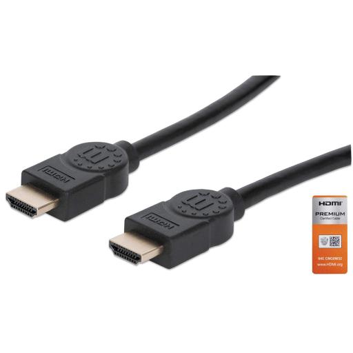 [MANHATTAN_355360] Cable HDMI de Alta Velocidad Manhattan Negro 5 M.