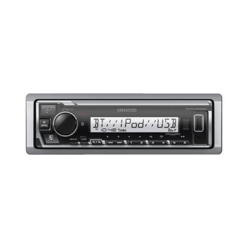 [JVCKENWOOD_KMR-M332BT] JVC  KENWOOD Estéreo marino con conexión Bluetooth, iluminación multicolor variable, con entrada USB 