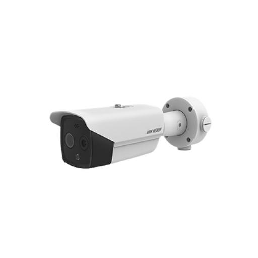 [HIKVISIONDIGITALTECHNOLOGY_DS-2TD2617-10/QA] Hikvision Digital Technology Bala IP Dual / Térmica 9.7 mm (160 x 120) / Óptico 8 mm (4 Megapixel) / Detección de Personas 285 Mts / 40 mts IR / Exterior IP67 / PoE / Termométrica / Detección de Temperatura (Fuego) / Sirena y Luz / Micro SD 32 GB In