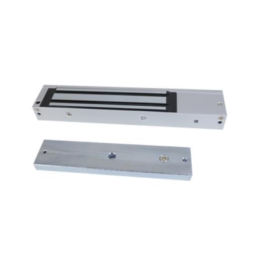 [HIKVISIONDIGITALTECHNOLOGY_DS-K4H255S] Hikvision Digital Technology Chapa Magnética de 600 Lbs (272 Kg) / Montaje en Puerta Normal o de Vidrio / Certificado CE /  Uso en Interior / Magnetismo Anti-residual