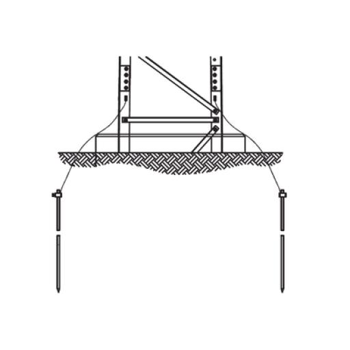 [TRYLON_TRY-ST-GROUND3] Trylon Sistema de Aterrizaje en 3 Piernas para Torre SUPER TITAN. Para Sec. 13 a 21.