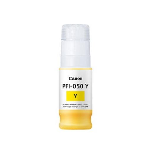 [CANON_5701C001AA] Canon Tinta Canon PFI-050 Y a Base de Pigmentos 70ml para imagePROGRAF TC-20 Color Amarillo