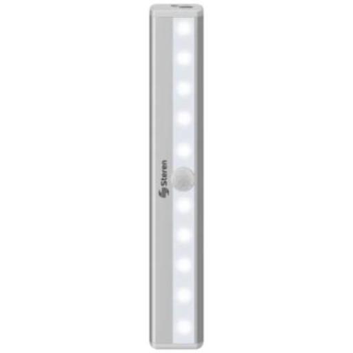 [STEREN_LAM-062] Steren Lámpara LED Steren Automática Tipo Barra Recargable con Sensor PIR y Sujección Magnética