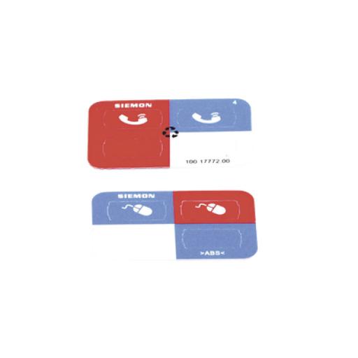 [SIEMON_Z-ICON-03B] Siemon Icono UltraMax para identificación de Jacks, Color Rojo, Bolsa con 100 Piezas