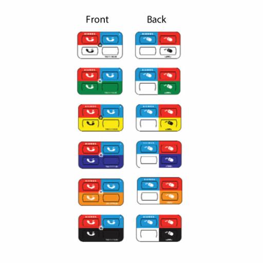 [SIEMON_Z-ICON-01B] Siemon Icono UltraMax para identificación de Jacks, Color Negro, Bolsa con 100 Piezas