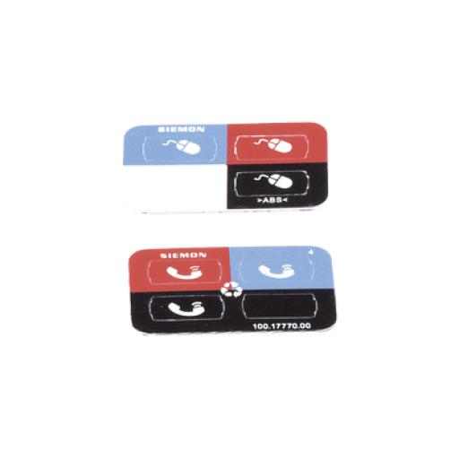 [SIEMON_Z-ICON-01B] Siemon Icono UltraMax para identificación de Jacks, Color Negro, Bolsa con 100 Piezas