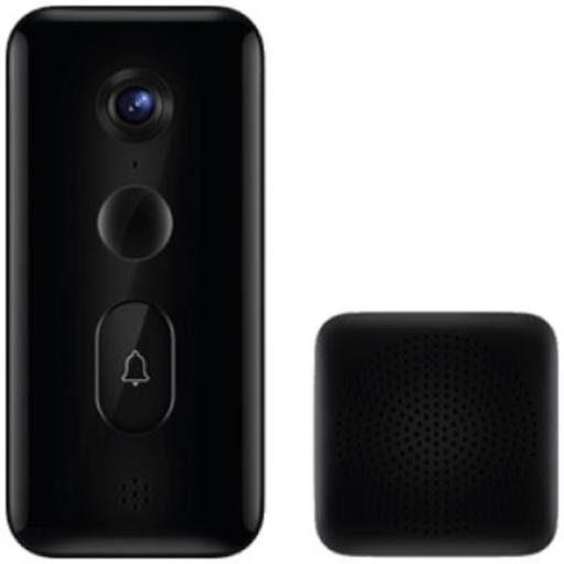 [XIAOMI_Xiaomi Smart Doorbell 3] Xiaomi Timbre Xiaomi Smart Doorbell 3 Reconocimiento de Personas Audio Bidireccional Color Negro