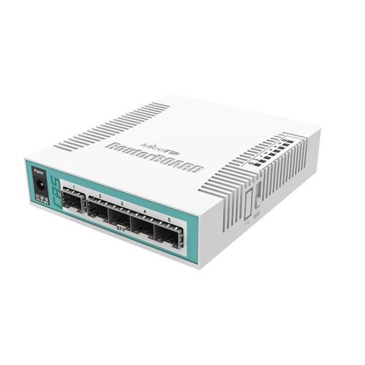 [MIKROTIK_CRS106-1C-5S] Mikrotik Cloud Core Switch de 6 Puertos SFP, 1 Puerto Combo TP/SFP