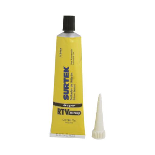 [SURTEK_SYS-113-458] Surtek Silicón para Altas Temperaturas /Color Negro/ Tubo 70 g.
