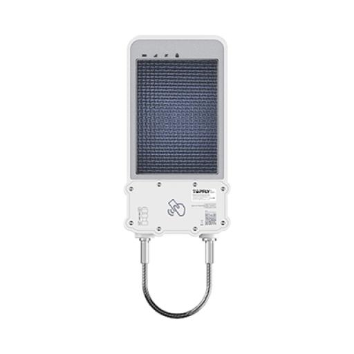 [TOPFLYTECH_SOLARGUARDX100] TopFlyTech Rastreador satelital 4G LTE /Candado inteligente de seguridad para cajas de tractocamión / carga solar / desbloqueo local (RFID) y remoto / fijación magnética / alarma anti sabotaje/ Batería de 14,400 mAh