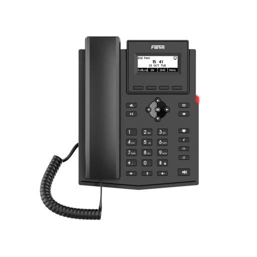 [FANVIL_X301W] Fanvil Teléfono IP WiFi empresarial para 2 líneas SIP con pantalla LCD, Códec Opus, conferencia de 6 vías.