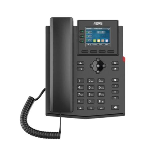[FANVIL_X303W] Fanvil Teléfono IP Wi-Fi empresarial para 4 líneas SIP con pantalla LCD de 2.4 pulgadas a color, Opus y conferencia de 3 vías, PoE.
