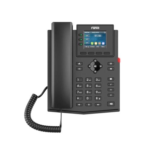 [FANVIL_X303W] Fanvil Teléfono IP Wi-Fi empresarial para 4 líneas SIP con pantalla LCD de 2.4 pulgadas a color, Opus y conferencia de 3 vías, PoE.