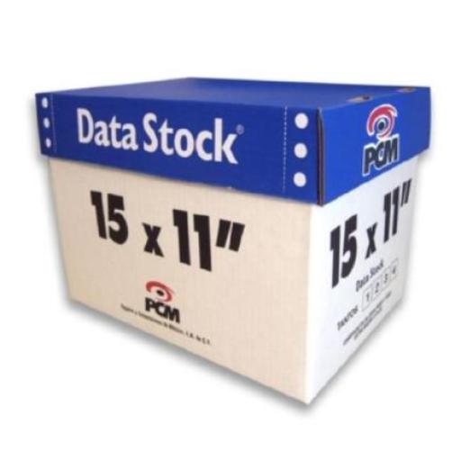 [PCM_DS00613000B] PCM Papel PCM DataStock 15x11" 1Tantos Blanco C/3000 Hojas